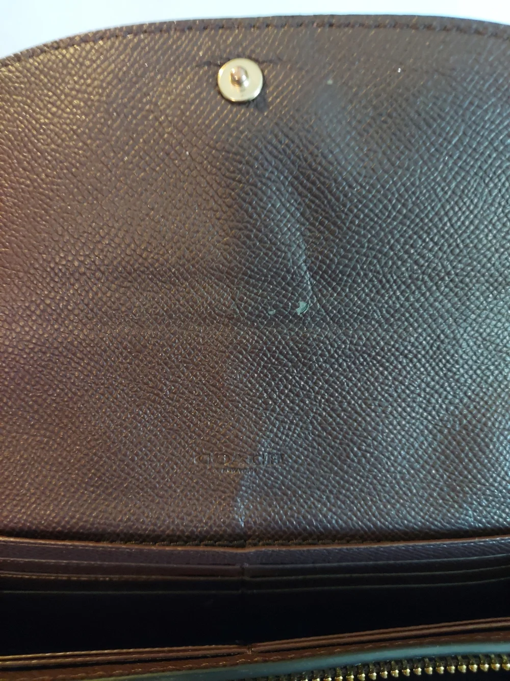 Coach Heart Glitter Slim Envelope Wallet - Raspberry Burgundy